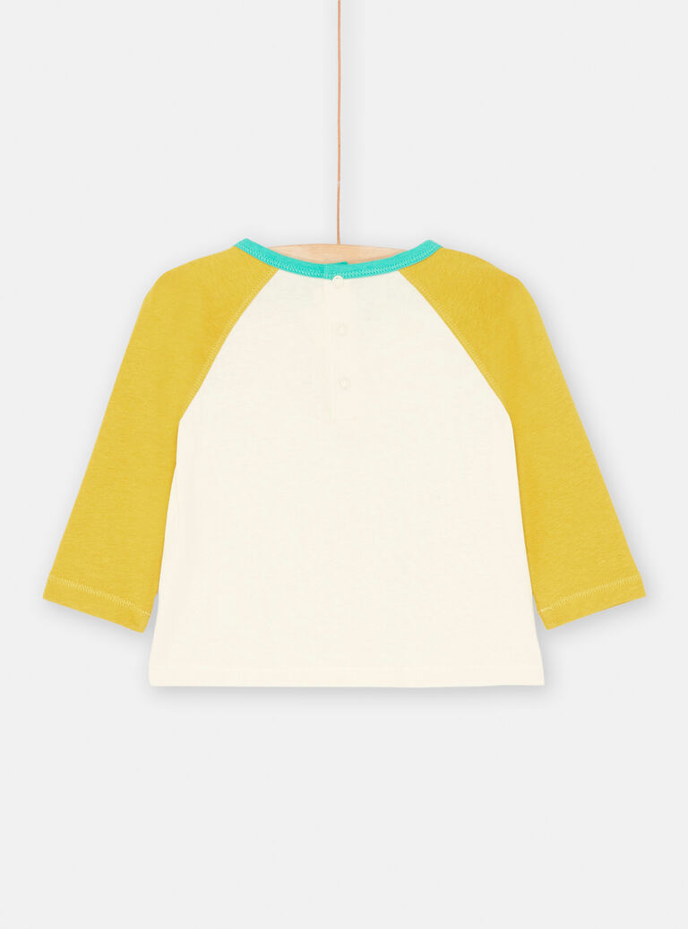 Tee-shirt manches longues ivoire bébé garçon