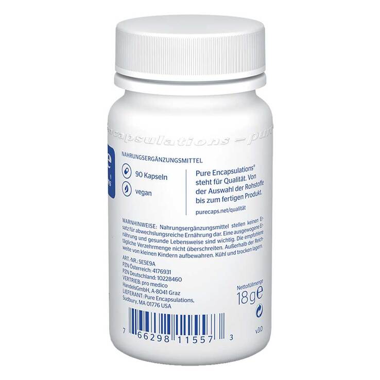 Pure Encapsulations Selen 55 Selenmethionin Kapseln, 90 St