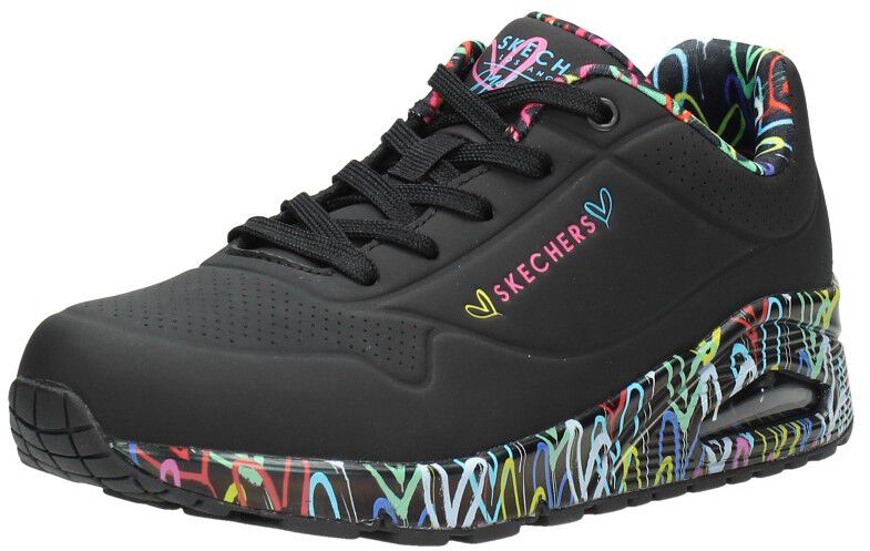 Skechers Uno Loving Love zwart