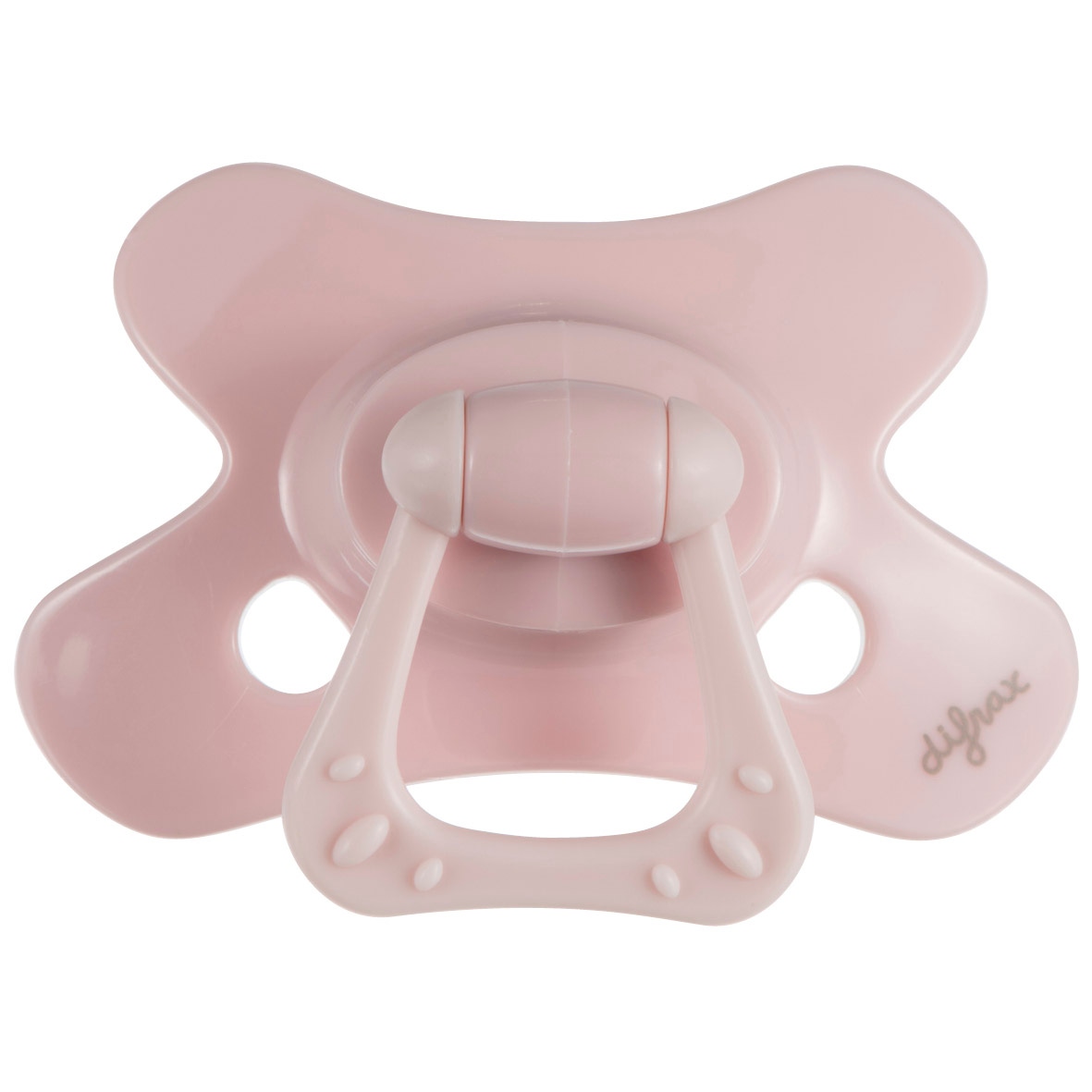 Difrax fopspeen Pure 6+ mnd roze
