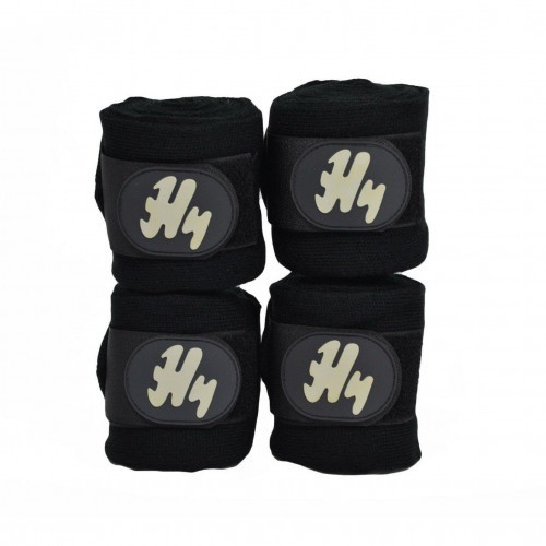 Conjunto de 4 bandagens pretas para estábulo de cavalos