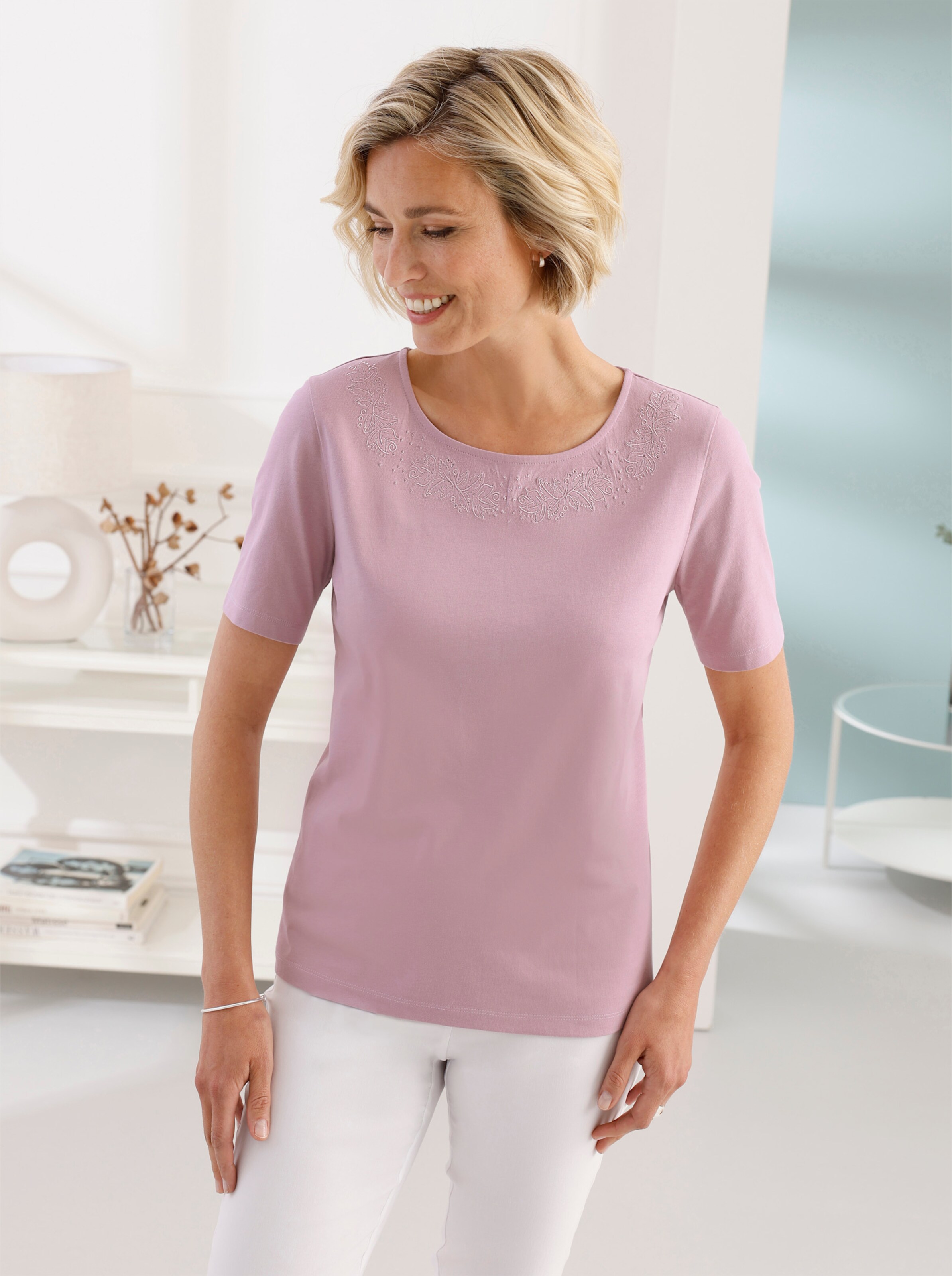 Rundhals-Shirt