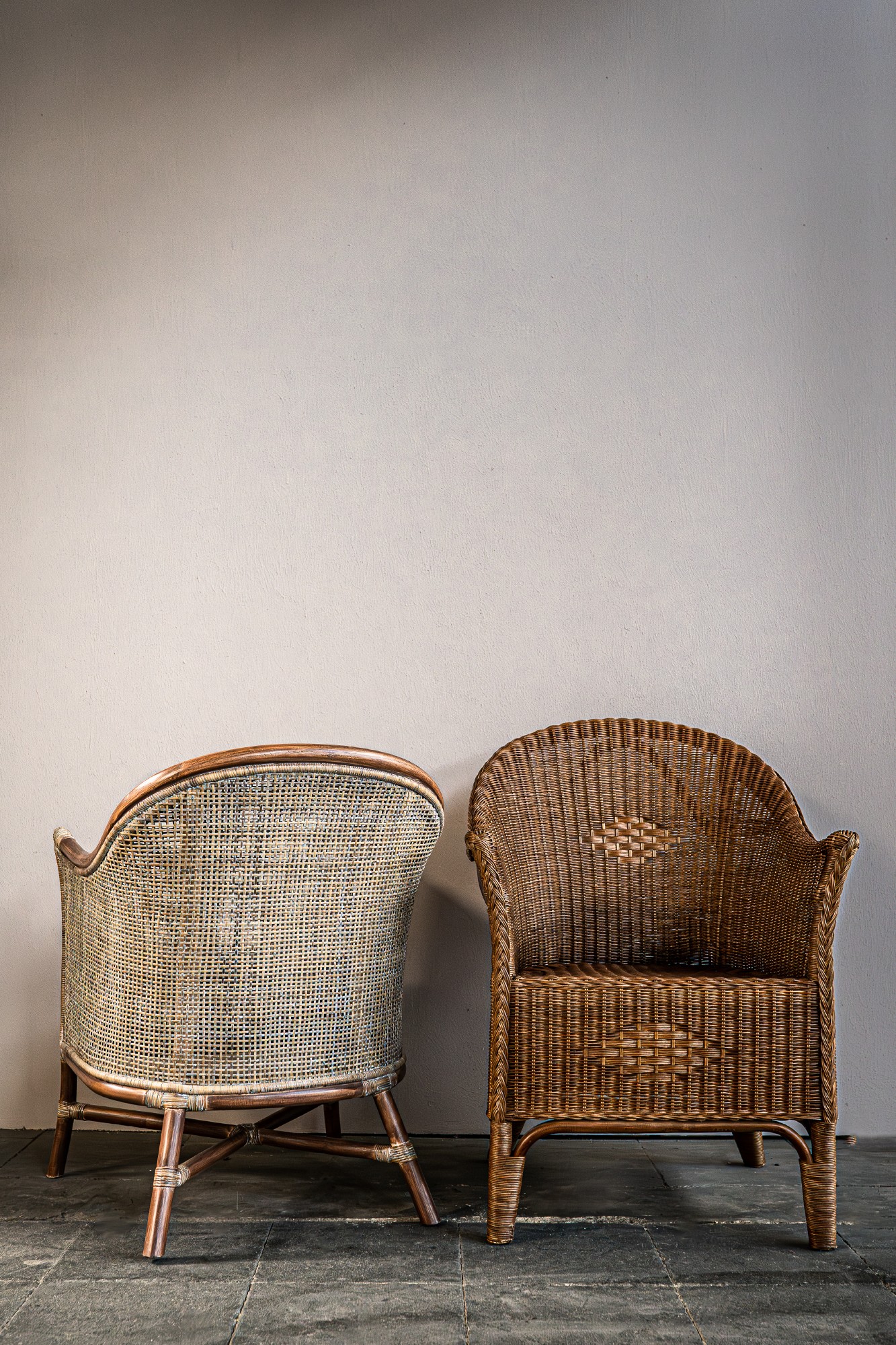 Armsessel 'Membly', Rattan, B 60 cm, H 85 cm, L 62 cm von fischer's lagerhaus