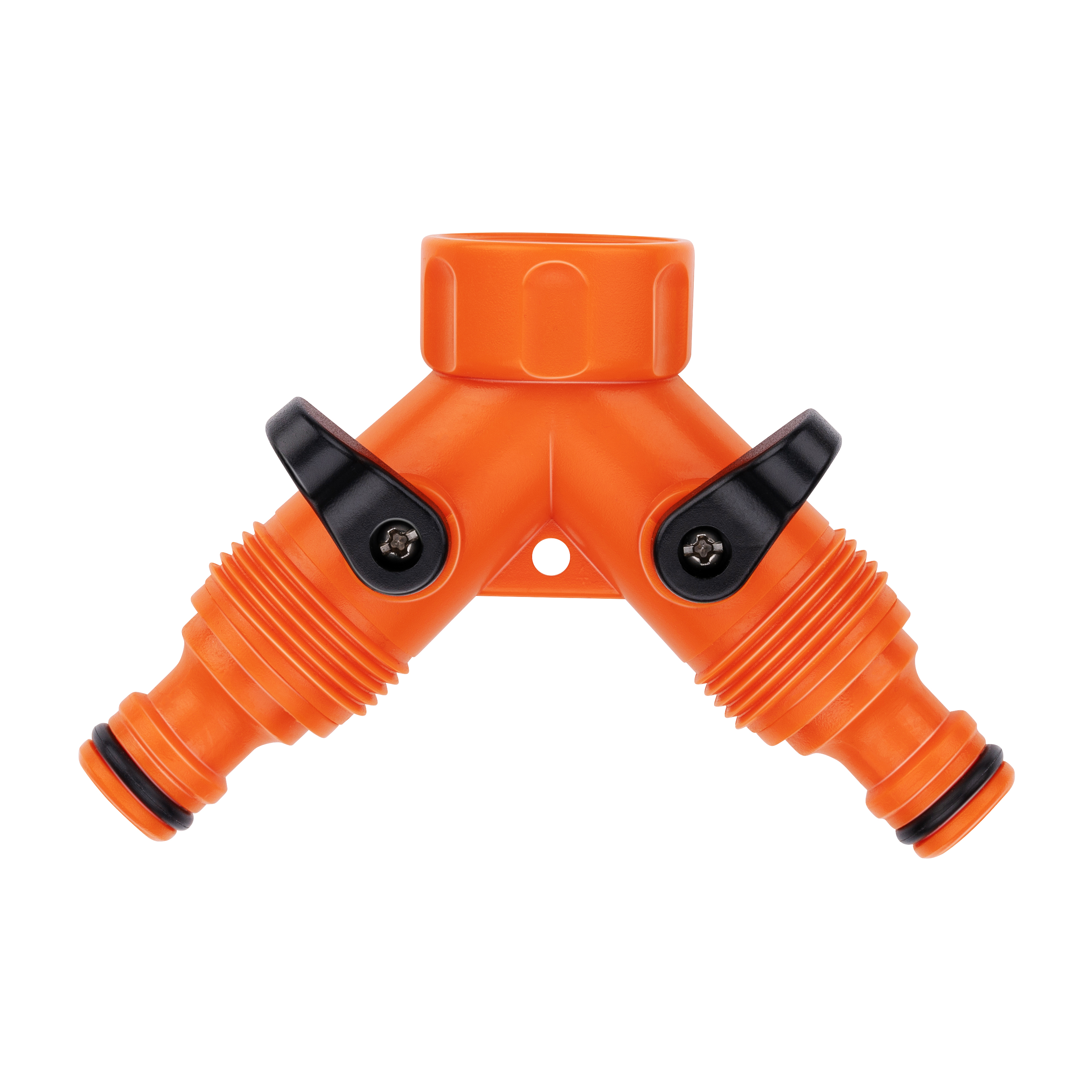 Wasserverteiler 2-Wege orange/schwarz