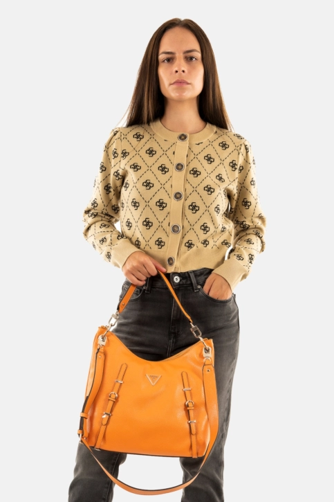 Sacs à main guess jeans levia large hobo tng tangerine