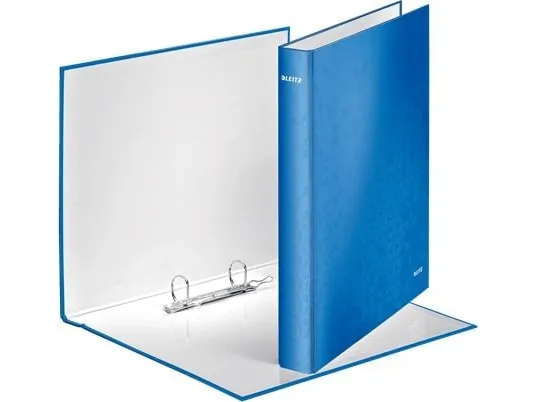 Leitz WOW - Ringbind - rygbredde: 40 mm - for A4 Maxi - kapacitet: 250 ark - metalblå