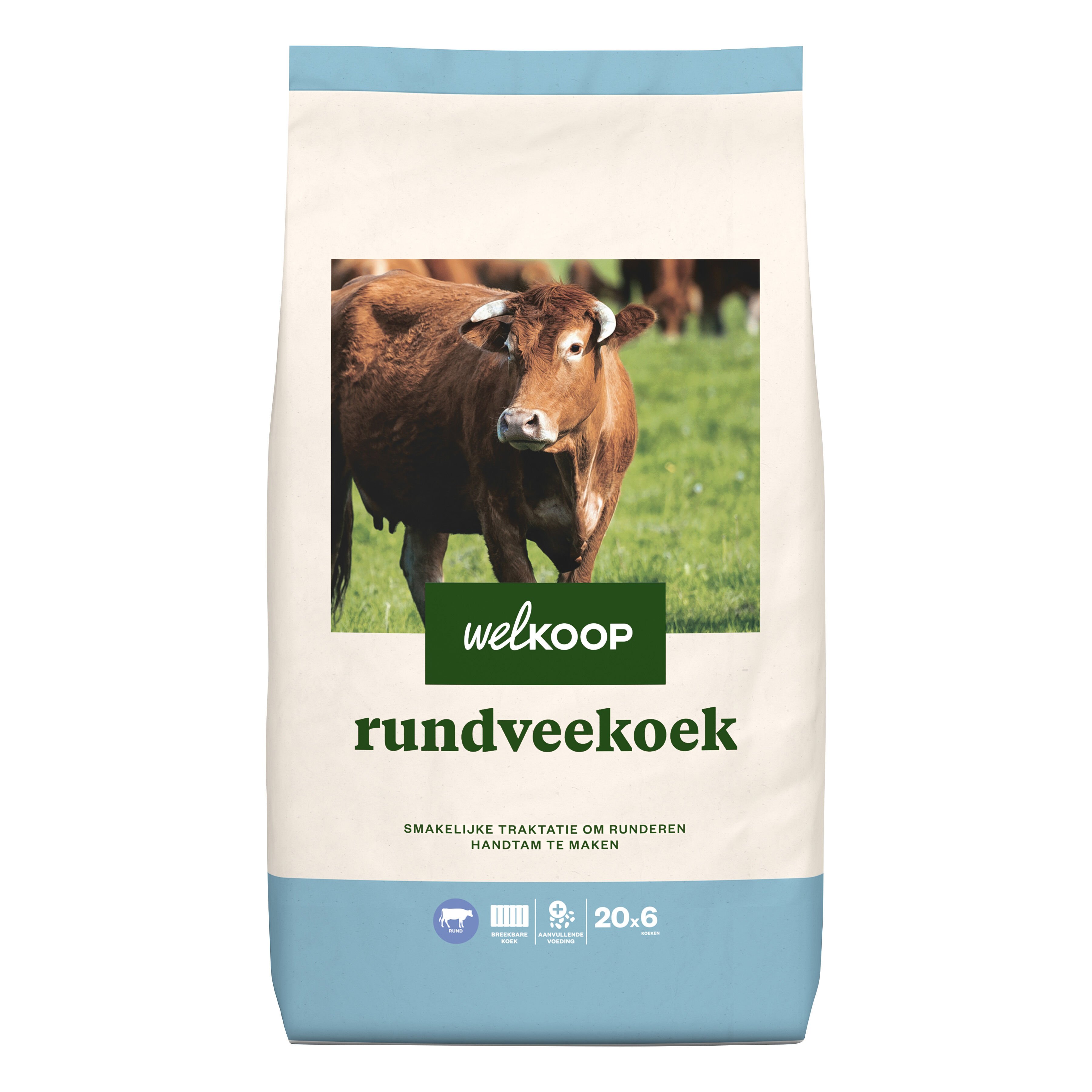 Welkoop Rundveekoek - Rundveevoer - 20 Kilogram