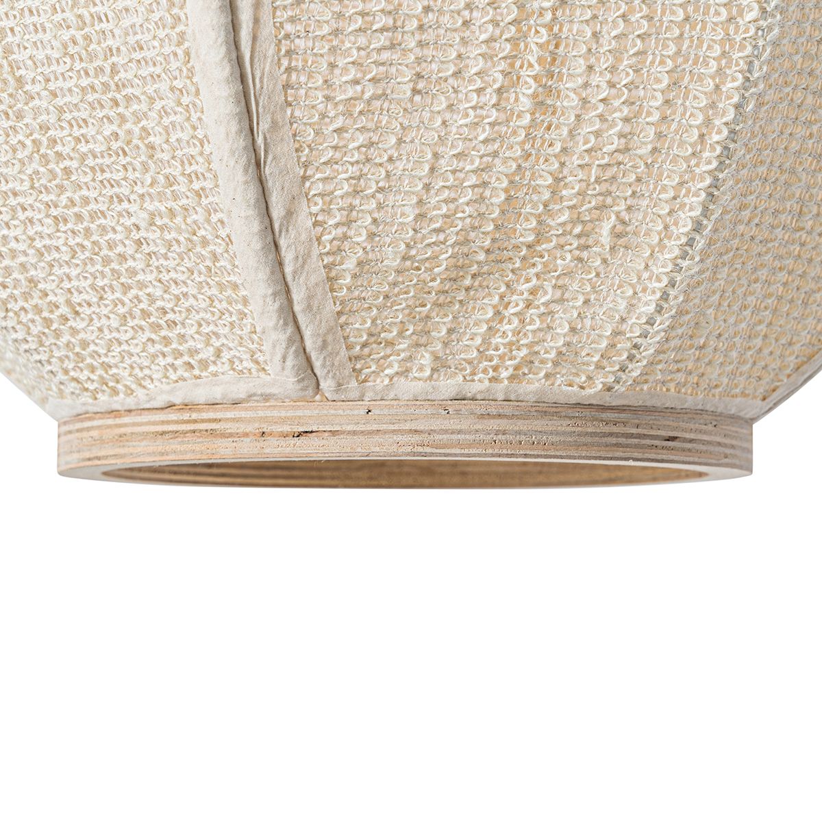 Oosterse hanglamp naturel stof 46 cm - Rob
