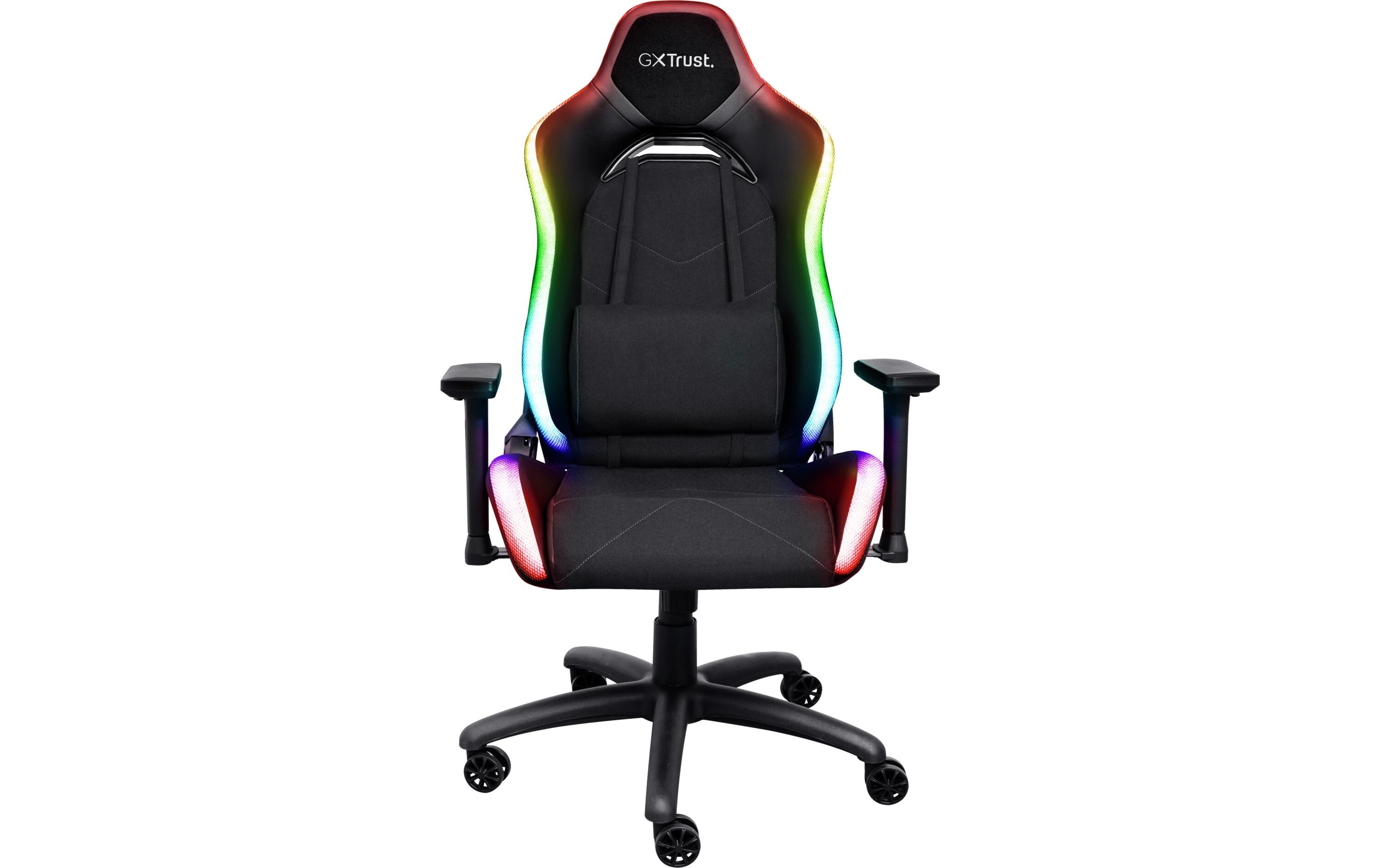 Gaming-Stuhl GXT 719 Ruya Pro RGB Schwarz<br>Komfortabler Premium-Gaming-Stuhl mit RGB-Beleuchtung