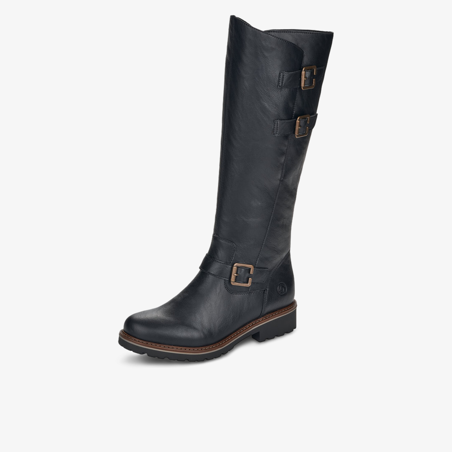 remonte Damen klassische Stiefel schwarz