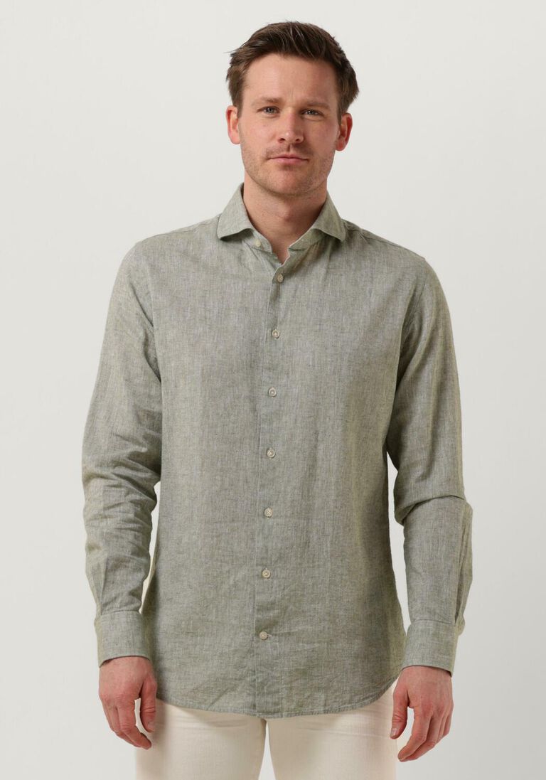 PROFUOMO groene profuomo casual overhemd ppuh10017