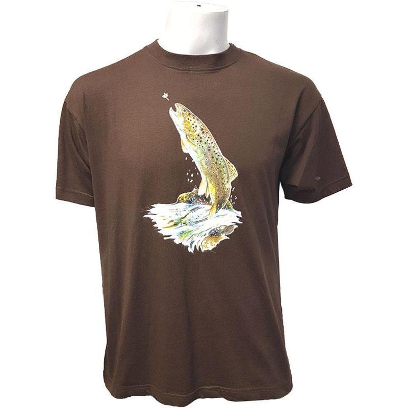 Tee Shirt Manches Courtes Homme Bartavel Truite - Chocolat