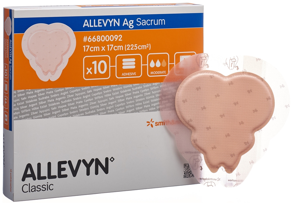 ALLEVYN Wundkompresse 17x17cm 10 Stk