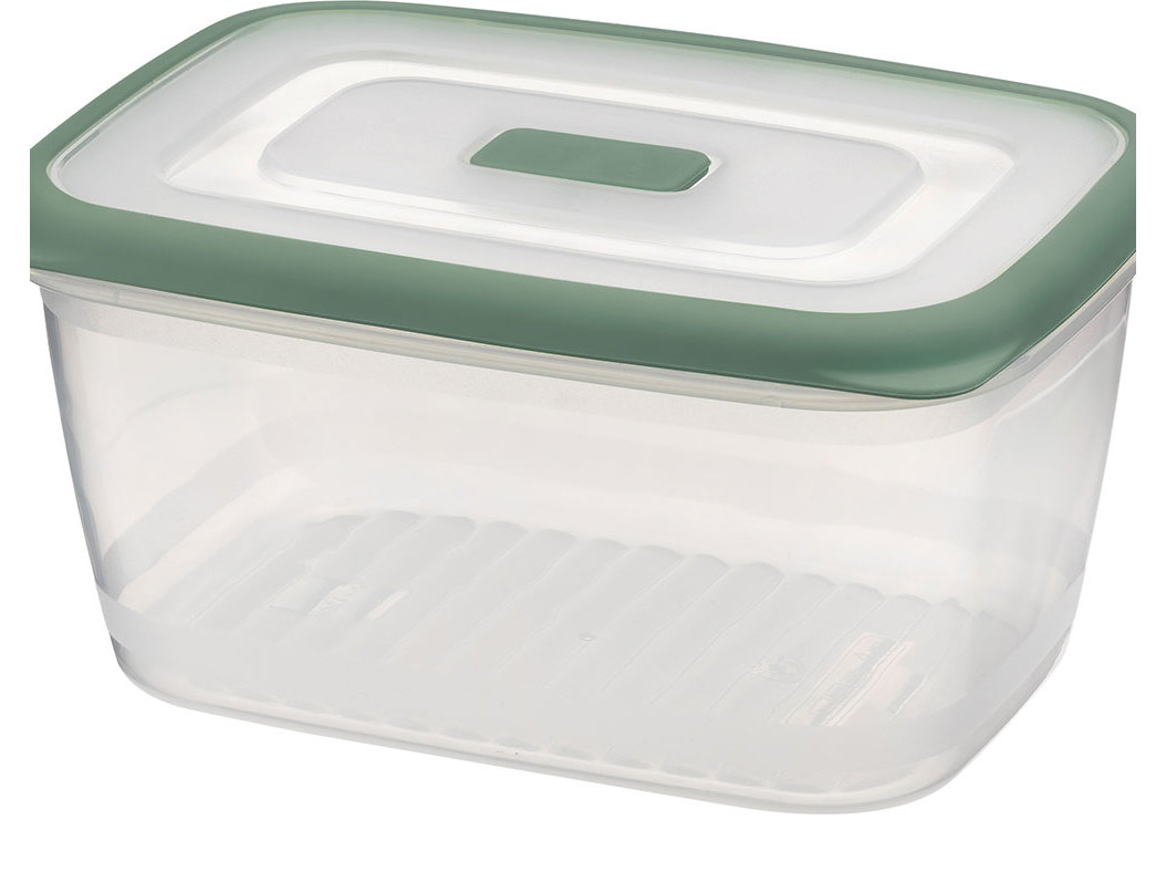 CAIXA EM PLÁSTICO RECTANGULAR ACTUEL HERMÉTICA COM VÁLVULA 0.6L