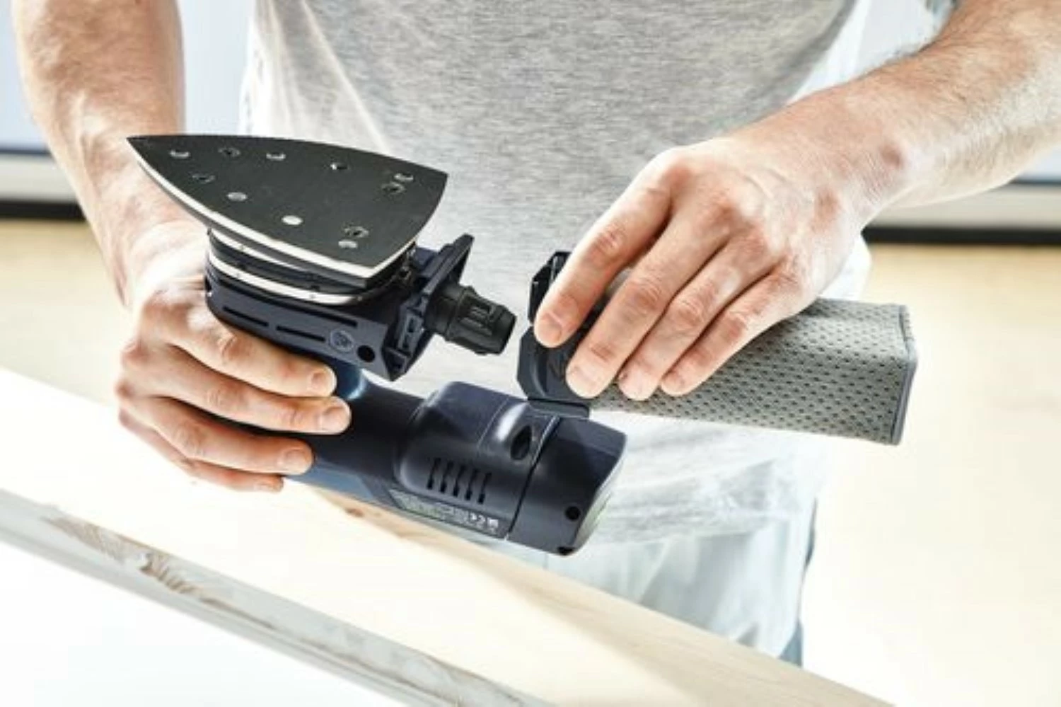 Festool DTSC 400-Basic ERGO 18V Li-Ion accu Deltaschuurmachine in systainer - met 3.1Ah accu