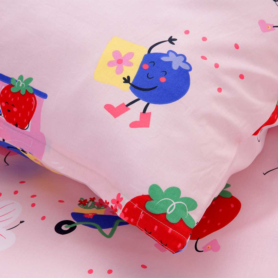 Topolino Renforcé Kinder Bettwäsche 135x200 cm rosa