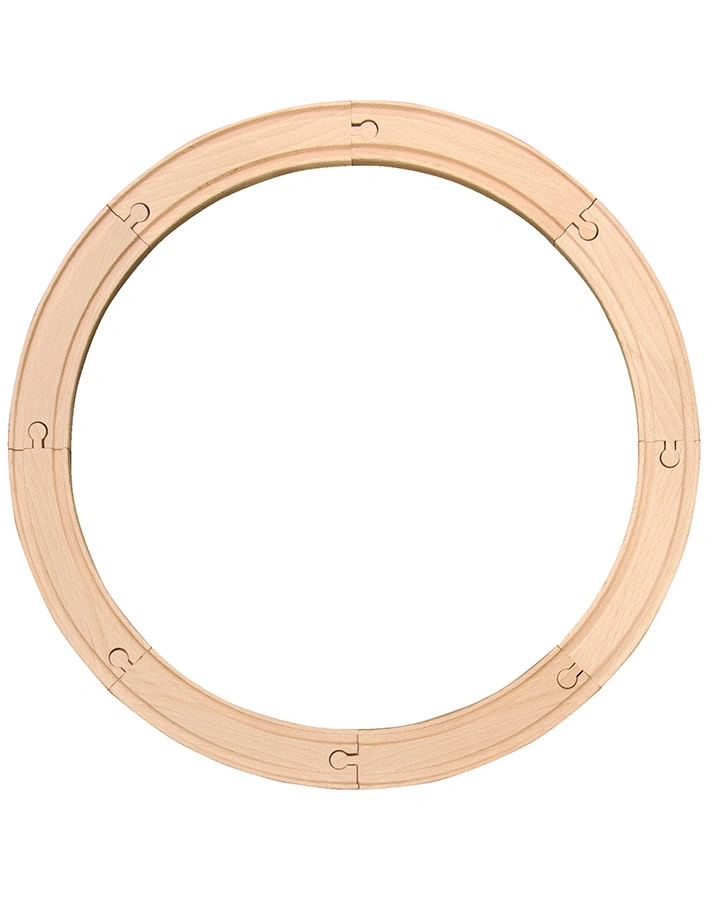 Holz-Eisenbahn-Set KREIS 20-teilig
