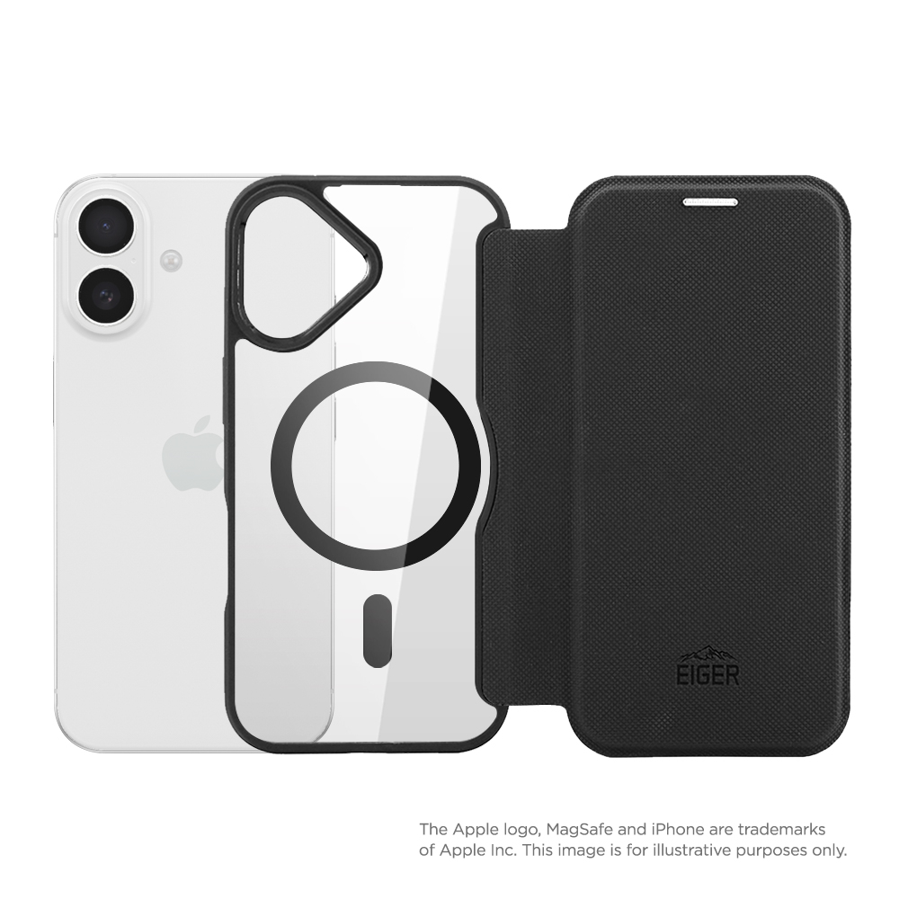 iPhone 17 MagSafe North Case Folio Hybrid Book-Style Tasche (EGCA00928) - Schwarz