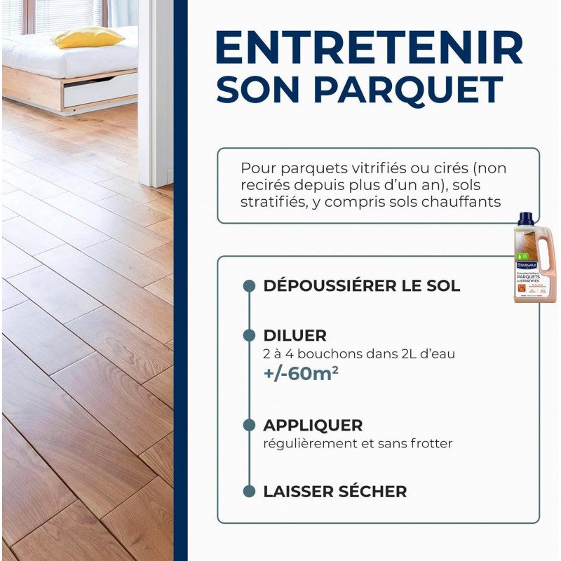 Raviveur parquets cirés ou vitrifiés - 1 L