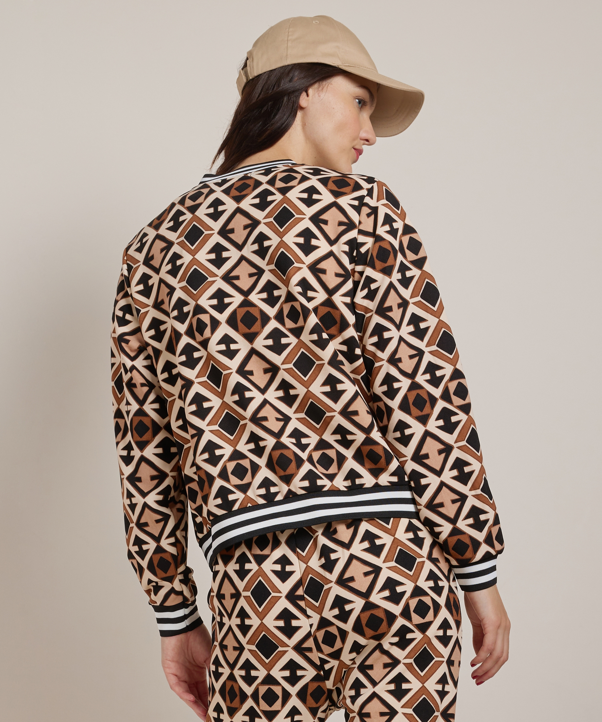 bomber jasje met all-over print