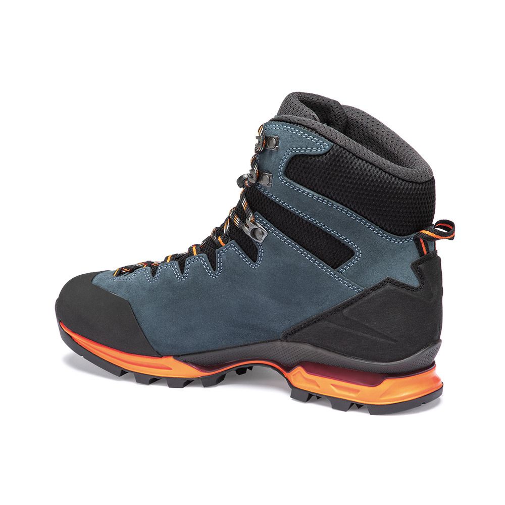 Hanwag MAKRA TREK GTX - Chaussures randonné Homme steel/orange