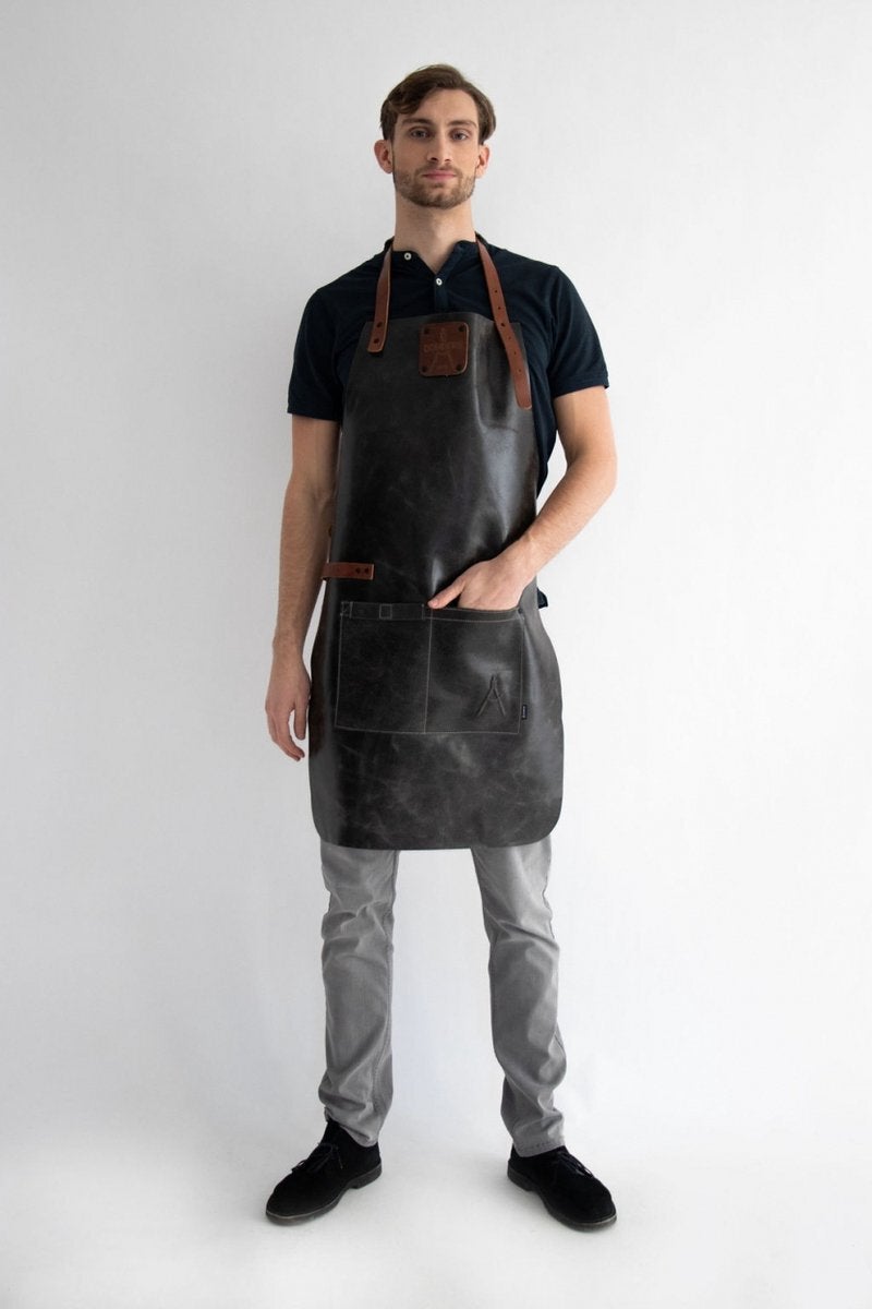 Donders 1860 barbecue nek schort zwart onesize