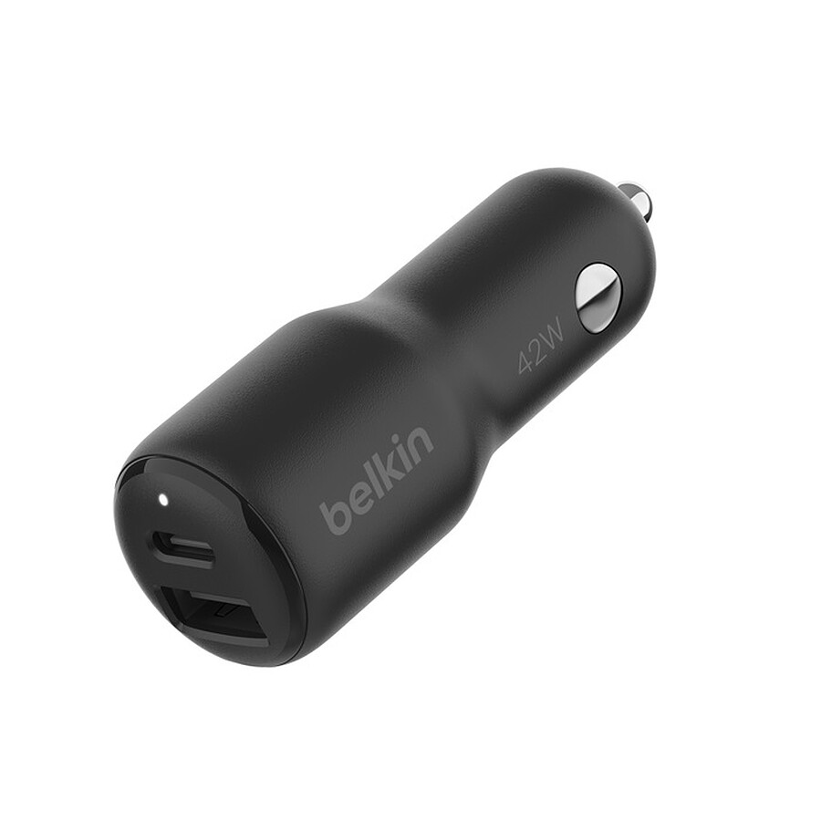 Belkin Chargeur Allume cigare 42W - USB-C 30W + USB-A 12W - Noir