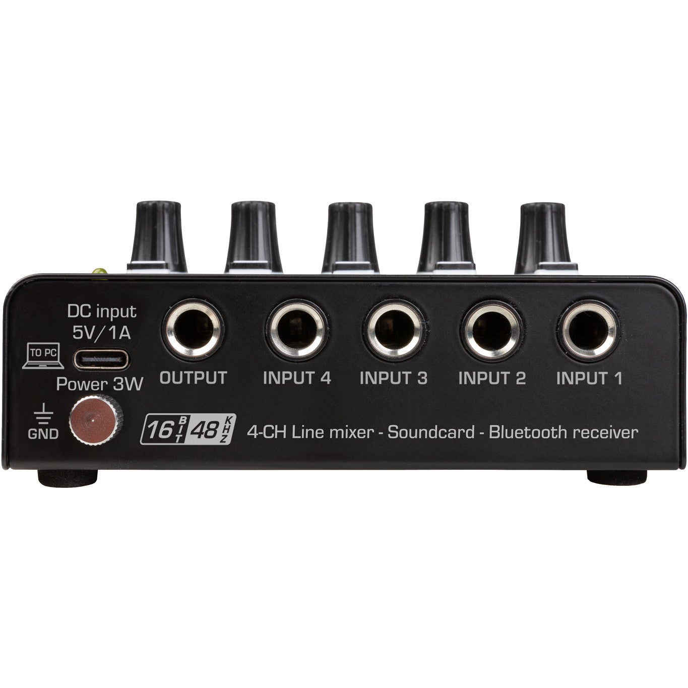 JB systems NANOMIX-4BT ultracompacte mixer met Bluetooth