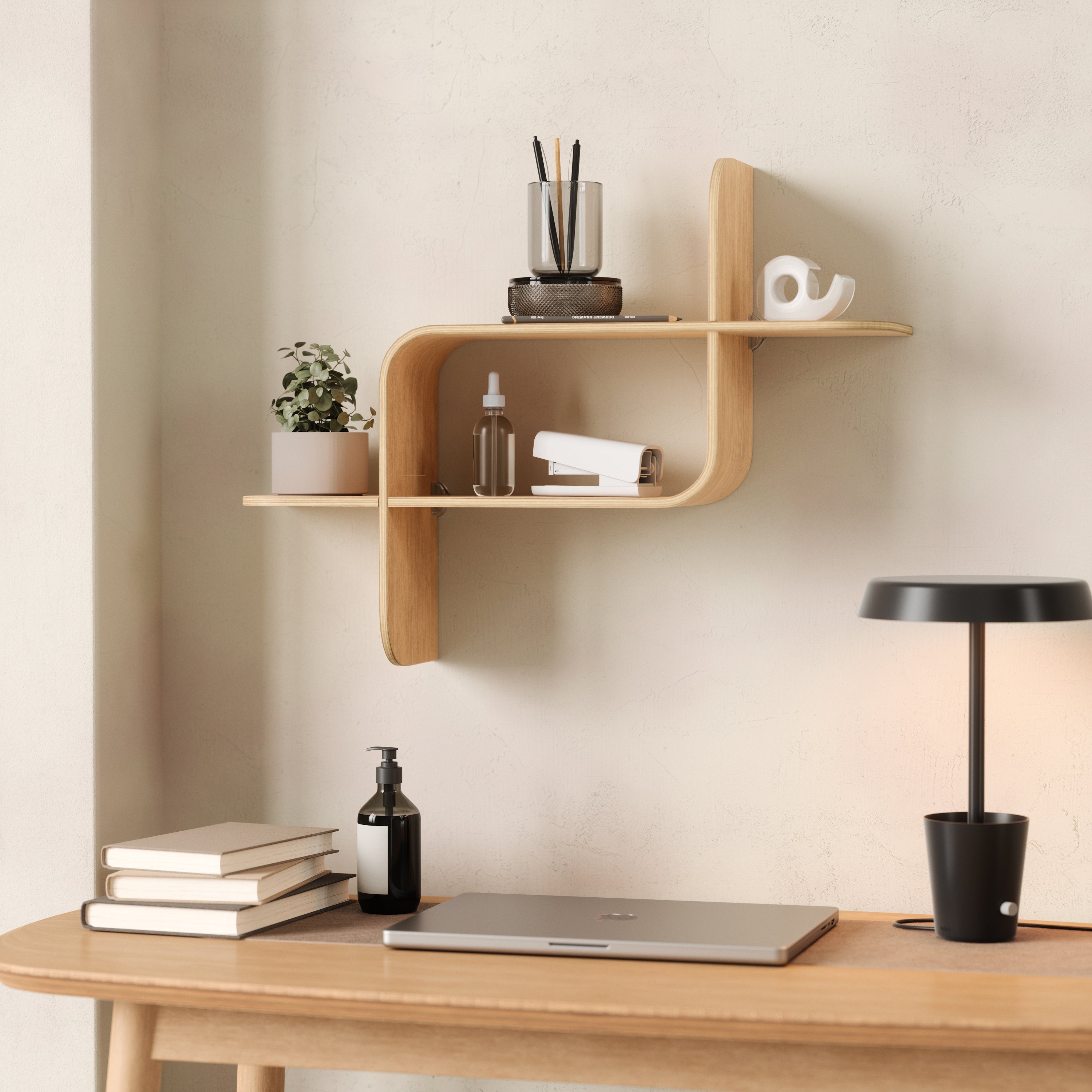 Umbra Montage Wandplank - Naturel