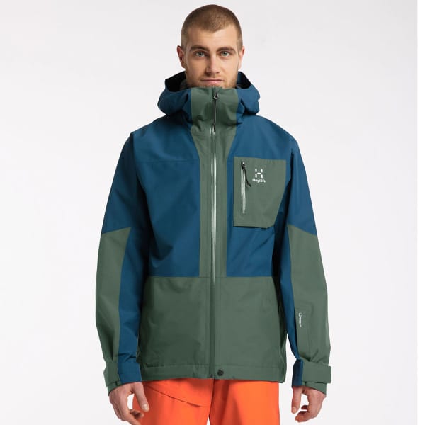 Veste de ski HAGLÖFS LUMI JACKET MEN DARK OCEAN/FJELL GRE