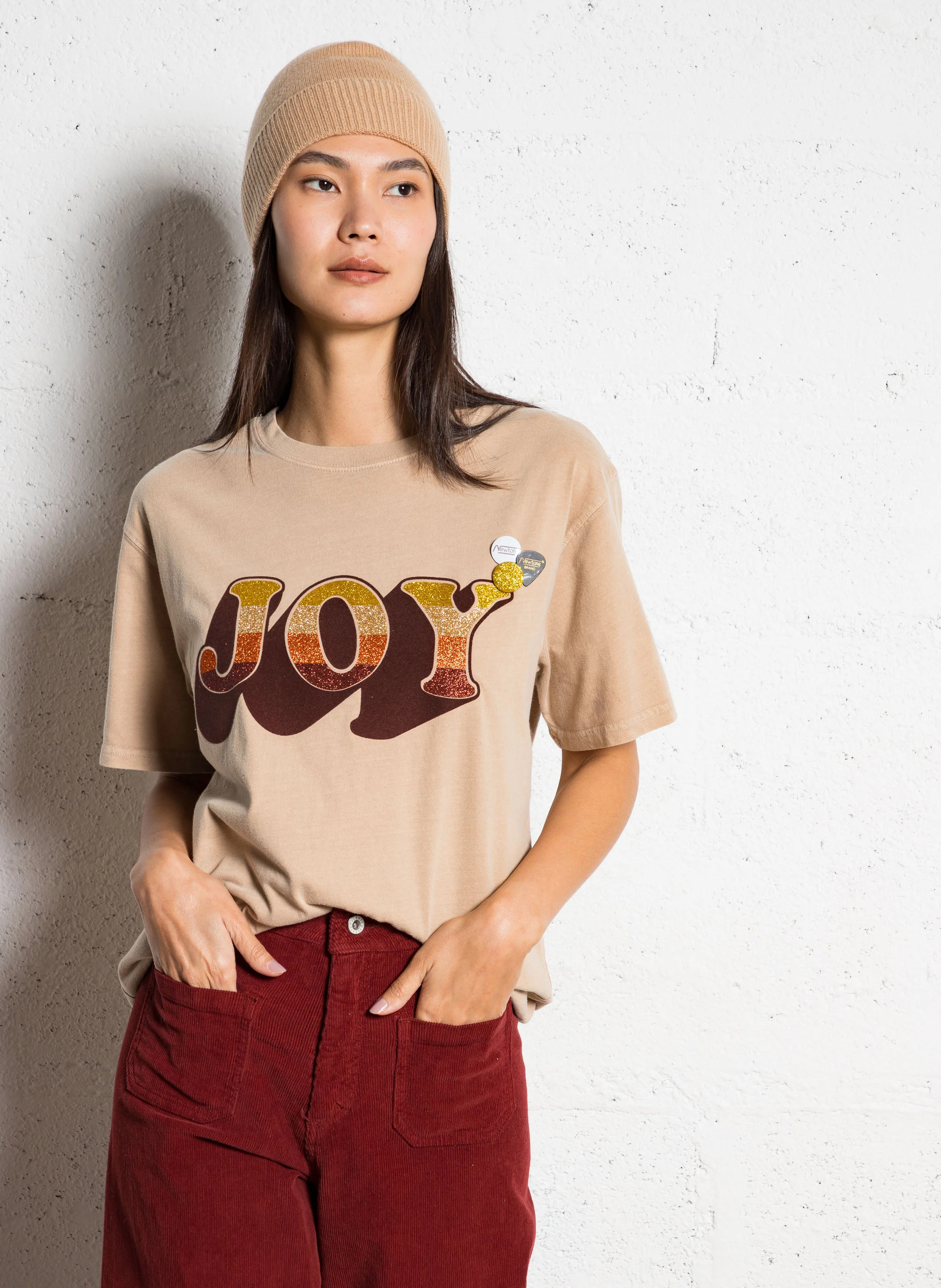 TRUCKER JOY - Tee-shirt droit col rond sérigraphié en coton | Vert