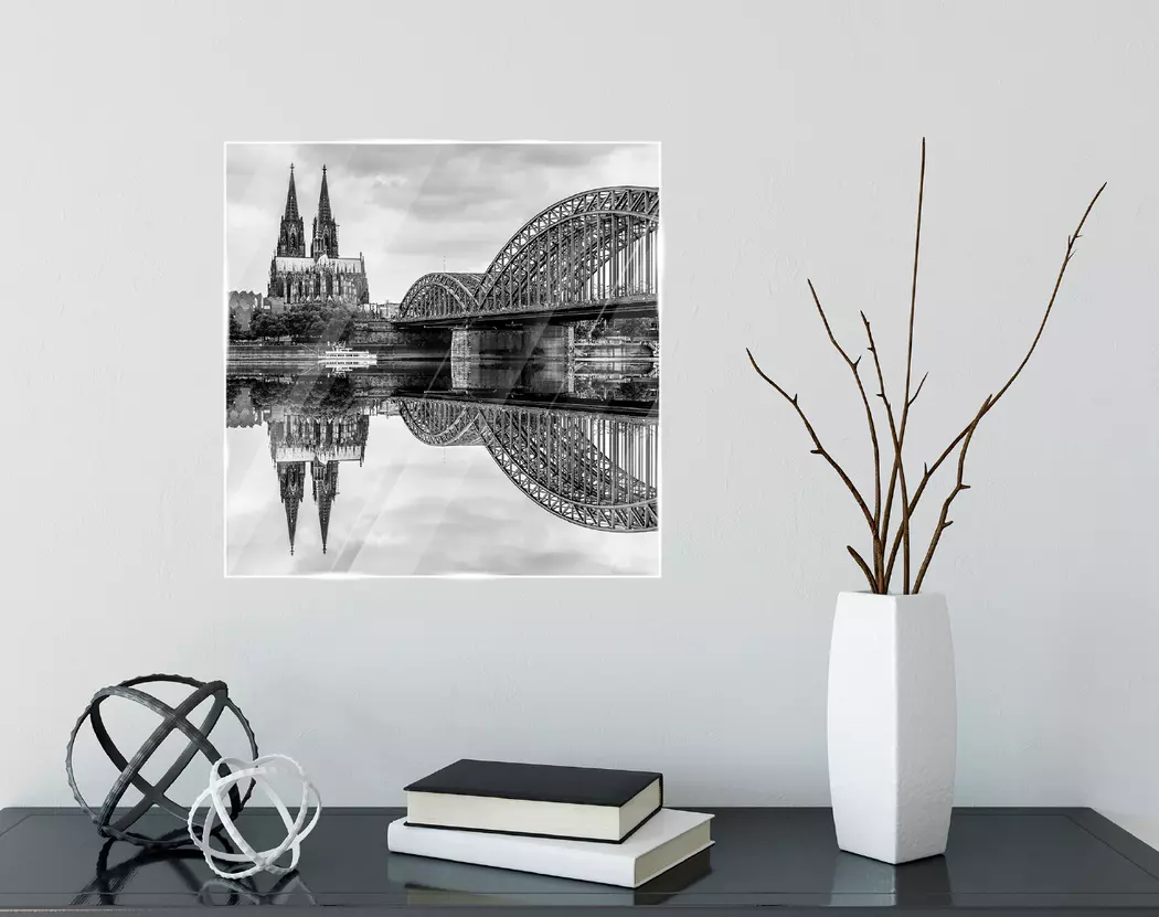 Glasbild 30 x 30 cm Cologne cathedral V