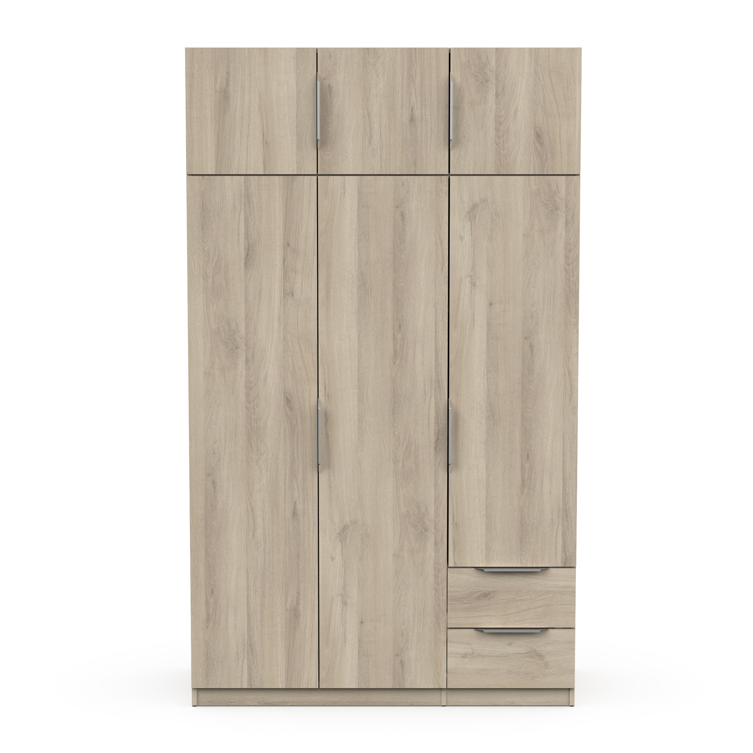 GHOST ARMOIRE 6 PORTES 2 TIROIRS CHENE