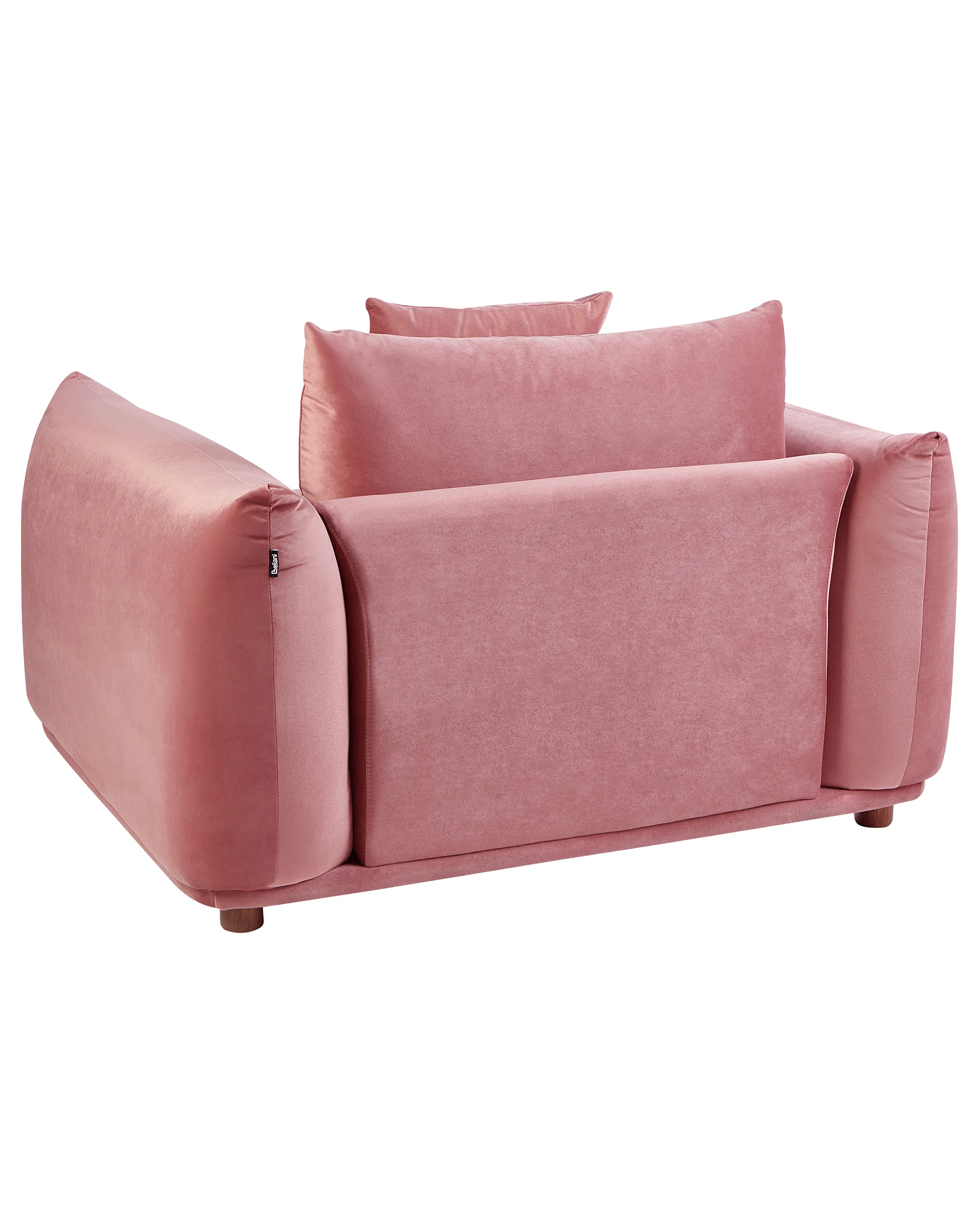 Fauteuil LUVOS Fluweel Roze