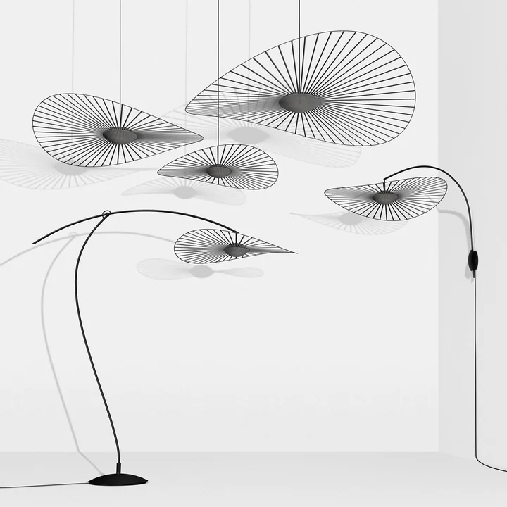 Petite Friture - Vertigo Nova LED Stehleuchte, Ø 110 cm, schwarz / weiss