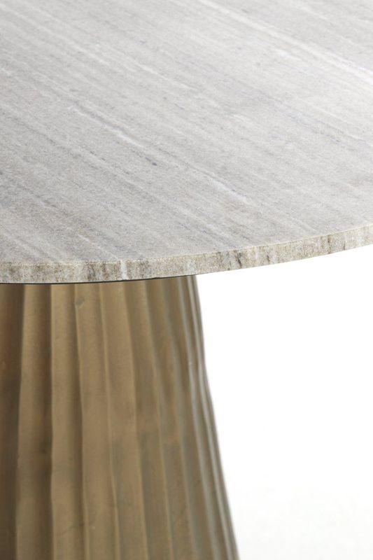 Light & Living - RIANNE - Eettafel - Bruin - Ø100x75 cm