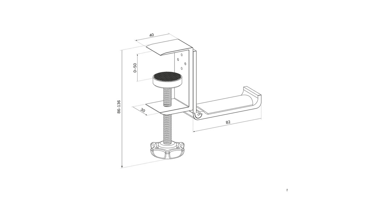 NeomountsADS11-171SL Headset houder  (Zilver)