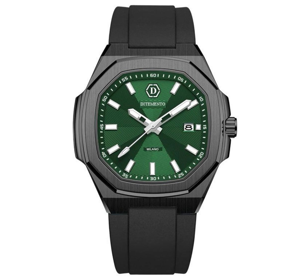 Ditemento San Siro Sebastino Horloge Heren Groen