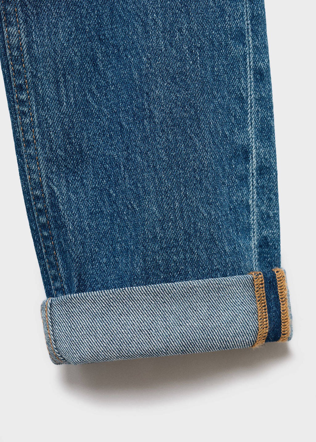 Mango Kids regular waist regular fit jeans medium blue denim