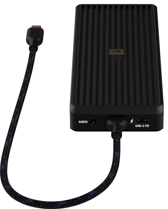 Unisynk 12 ports 8K 100W USB-C-hub (sort)