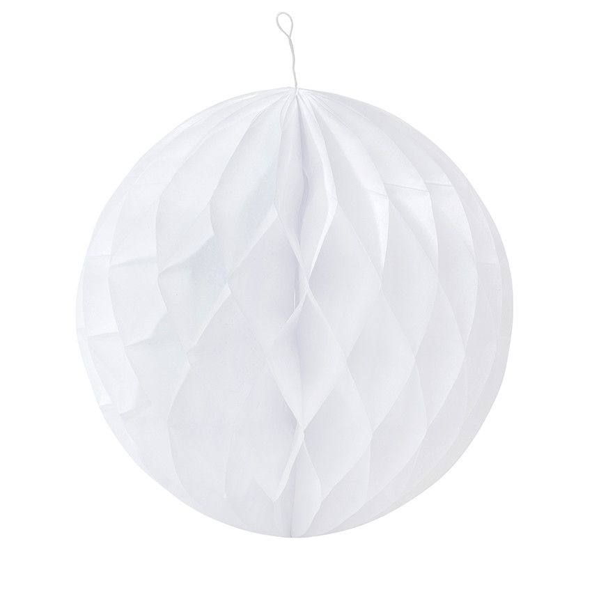 Set de 3 boules en papier effet alvéolé - Vert
