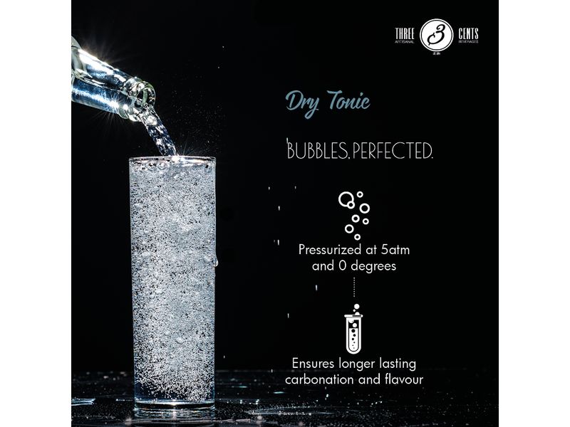 Three Cents Soft-Drinks Dry Tonic 6 x 0.2 l Erfrischungsgetränk mit Tonicgeschmack