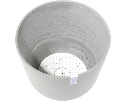 Ecopots Oslo kunststof bloempot, Ø 52,3 cm, 55 x 55 x 48,5 cm, grijswit