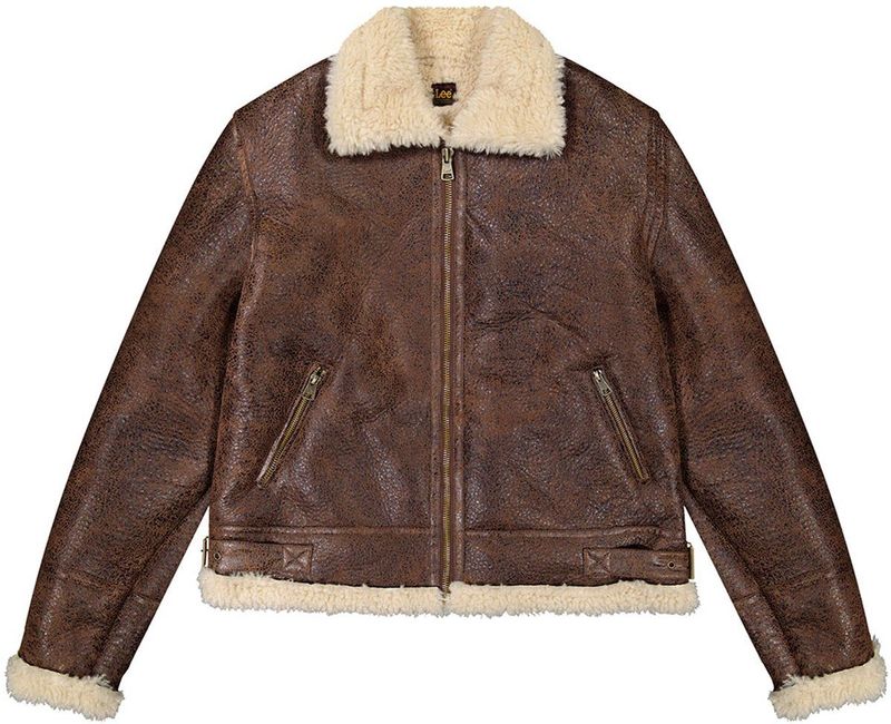 Lee - Aviator Jas - Luxe Brown - Tussenjas