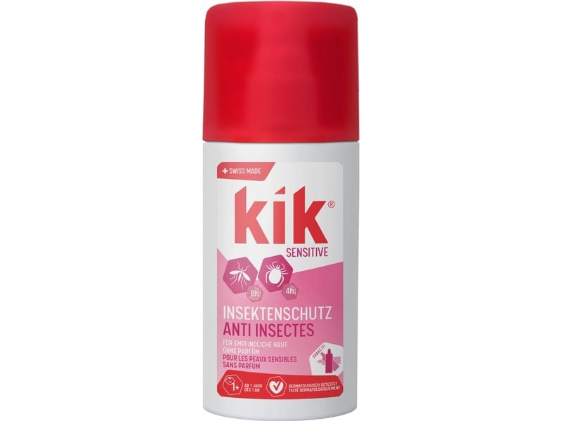 KIK Insektenschutz-Spray Sensitive 100 ml Insektenschutz ohne Parfüm für empfindliche Haut