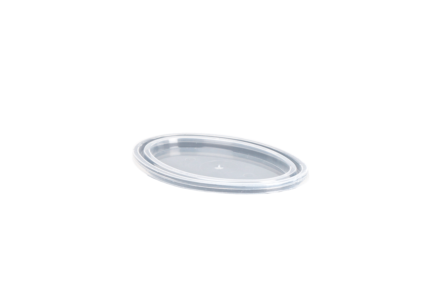 Deksel ovaal sausbakje Ø88mm Transparant