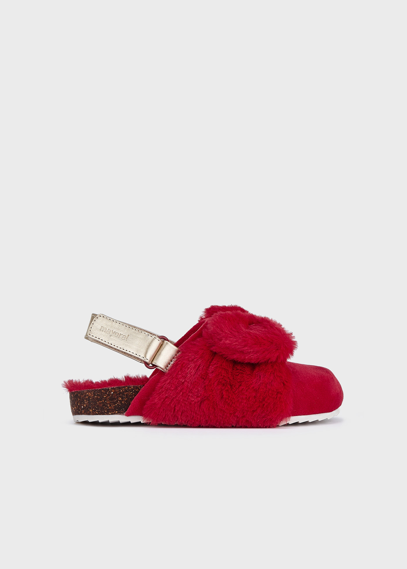 Pantufa infantil com laço