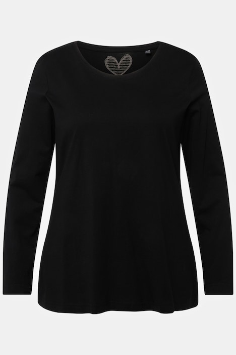 Shirt, Slim, Rundhalsausschnitt, Langarm