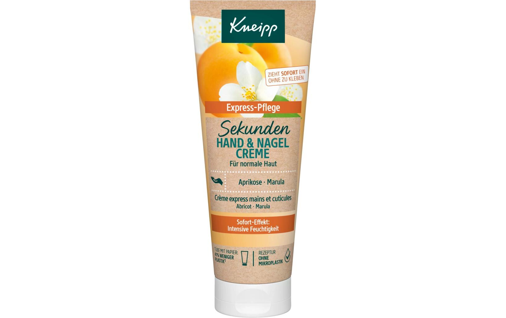 Hand- & Nagelcreme Sekundenschnell 75 mlNatürliche Handcreme und Nagelpflege