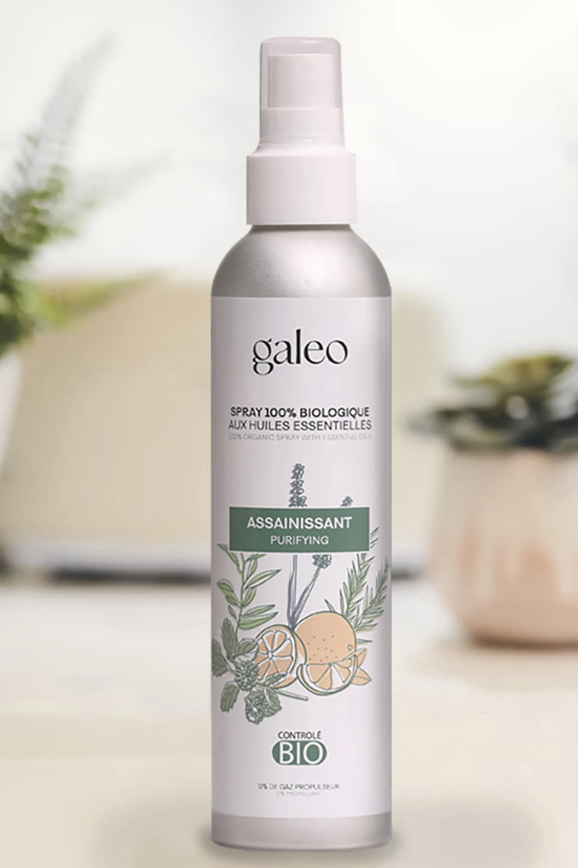 Galeo Spray d’intérieur biologique Assainissant-200 ml